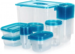 Set aus 50 Kunststoff-Lebensmitteldosen mit Deckeln