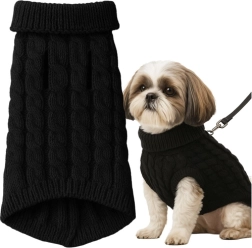 Pull d’hiver pour chien et chat L, noir PURLOV