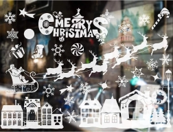 Weihnachtliche Fensteraufkleber – Wintermotive