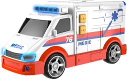 Ambulance with Light and Sound 16 cm TEAMSTERZ