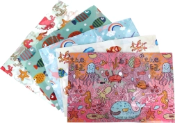 Kunststoffmappe mit Druckknopf 32 × 22,8 cm