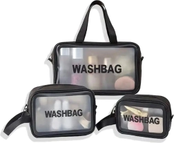 Bq76 Set aus 3 Make-up-Täschchen