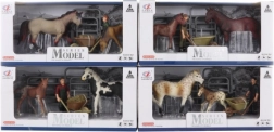 Coffret de chevaux avec fermier et accessoires (2 figurines)