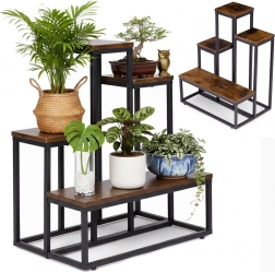 Loft-Pflanzenständer mit 4 Ablagen ModernHome