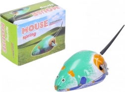 souris rétro en métal à remonter