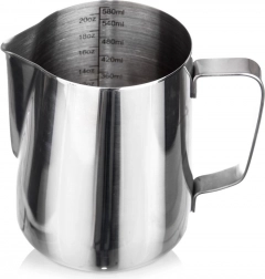 Stainless Steel Milk Pitcher with Measuring Marks 580 ml