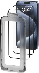 Vention tempered glass for iPhone 15 with applicator