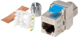 Gereedschapsloze keystone RJ45-contactdoos Cat 8.1 FTP