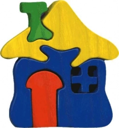 Fauna wooden insert puzzle small house