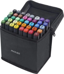 Doppelendige Marker – Set mit 40 Stück im Etui