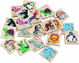 Detoa Wooden Zoo Memory Game