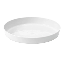 Plastic plant pot saucer 28 cm white LAMELA