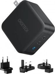 CHOETECH 100W GaN dual USB‑C PD wall charger