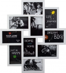 3D Multi-Bilderrahmen für 10 Fotos – Groß
