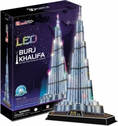 Illuminated 3D Puzzle Burj Khalifa 136 Pieces