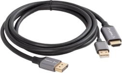 HDMI-naar-DisplayPort-kabel 1,8 m 4K zwart