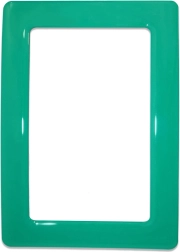 Magnetic self-adhesive frame size 12.3x8.1 cm - green