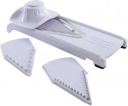 Vegetable and fruit slicer with interchangeable attachments