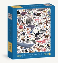 Puzzle Bonjour les animaux du monde de Chronicle Books 500 pièces