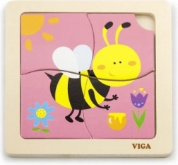 Wooden Bee Puzzle by Viga