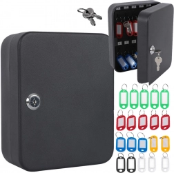 Metall-Schlüsselkasten mit Schloss für 48 Schlüssel, zur Wandmontage