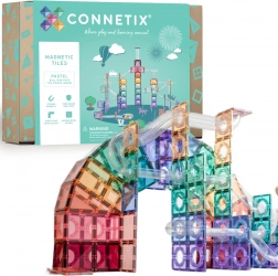 Connetix Pastel Ball Run ensemble de constructions magnétiques 106 pièces avec piste à billes