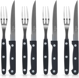 Stainless Steel Steak Cutlery Set, 8 pcs