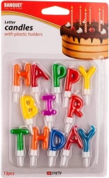 Happy Birthday Cake Candles, 13 pcs