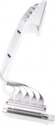 Câble riser PCI-E 4.0 x16 avec extension 400 mm, Double 90°, Blanc