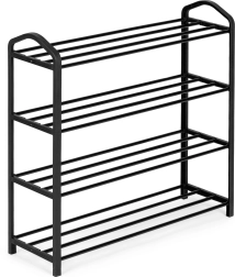 Metall-Schuhregal mit vier Ebenen