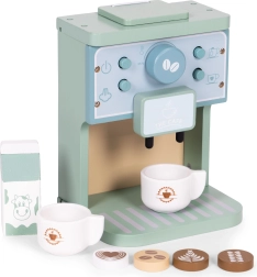 Holz-Kaffeemaschine für Kinder Barista-Set 8-teilig ECOTOYS