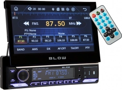 Autoradio Blow SlideX mit ausziehbarem 7" Display, RDS, MP3, USB, microSD und Bluetooth