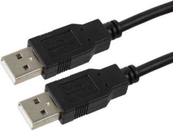 Black USB cable AM-AM 1.8m