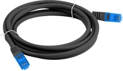 Câble patch Cat 6A S/FTP CCA 2 m noir
