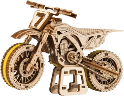 Puzzle 3D en bois moto MotoCross WOODEN CITY (88 pièces)