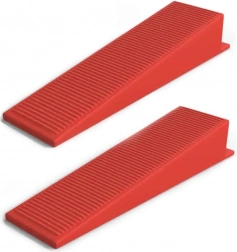 Satz von 100 Ausgleichskeilen für die Verlegung von Fliesen