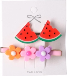 Set aus 2 Haarspangen – Melone