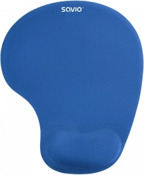 Ergonomische blaue Mauspad mit Handgelenkauflage SAVIO