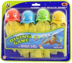 Duikoctopusjes – set van 4 stuks