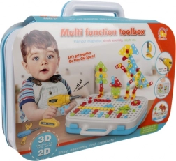 Kreatives Mosaik mit Bohrmaschine für Kinder