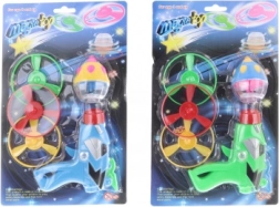 Lanceerpistooltje met propellers en lichtgevende tol