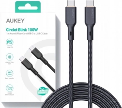 Kevlar USB-C Cable AUKEY, 1m, 5A, 100W PD