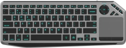 Clavier sans fil avec pavé tactile et rétroéclairage LED