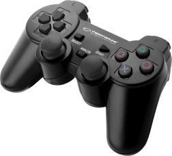 Verkabelter Gamepad für PS3 und PC USB Trooper schwarz