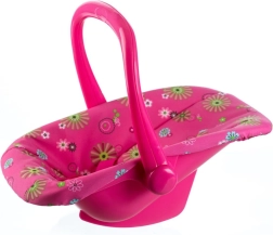 Porte-bébé et siège auto Teddies pour poupées avec revêtement fleuri