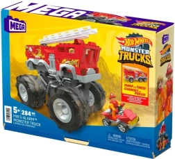 MEGA Hot Wheels Monster Trucks 5-Alarm Building Set with ATV Quad