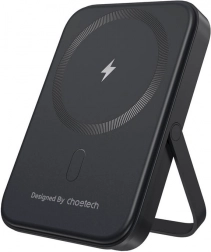Choetech magnetic power bank with stand 5000 mAh, 20W PD (black)
