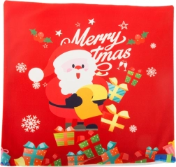 Weihnachtlicher Kissenbezug 45 × 45 mit SANTA-CLAUS-Motiv