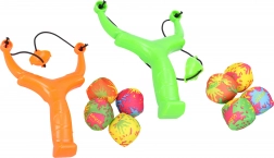 Slingshot with Water Balloons