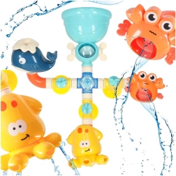 Kit de bain avec tuyaux et fontaine – animaux marins